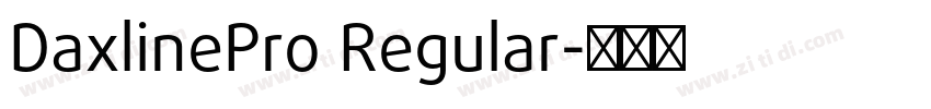 DaxlinePro Regular字体转换